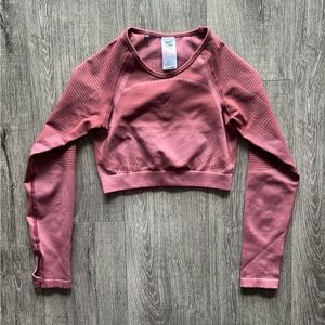 GYMSHARK Cropped Long-sleeve Top | Size S